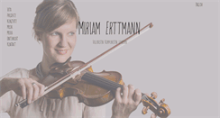 Desktop Screenshot of miriamerttmann.de