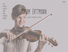 Tablet Screenshot of miriamerttmann.de